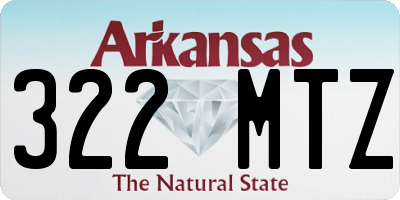 AR license plate 322MTZ