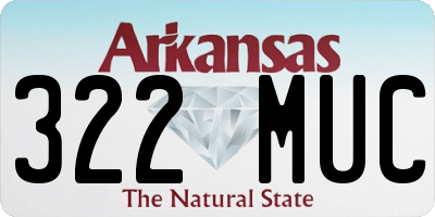 AR license plate 322MUC