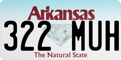 AR license plate 322MUH