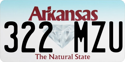AR license plate 322MZU