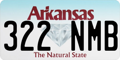 AR license plate 322NMB