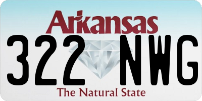 AR license plate 322NWG
