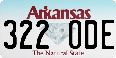 AR license plate 322ODE