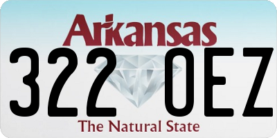 AR license plate 322OEZ