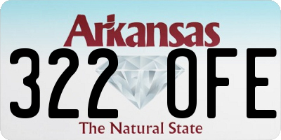 AR license plate 322OFE
