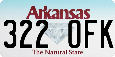 AR license plate 322OFK
