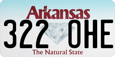 AR license plate 322OHE