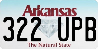 AR license plate 322UPB