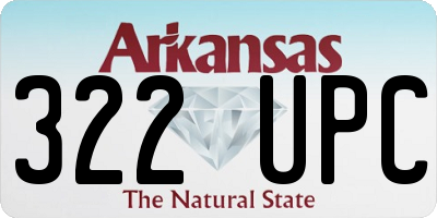 AR license plate 322UPC