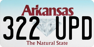 AR license plate 322UPD