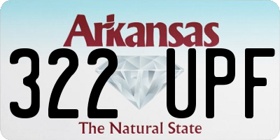 AR license plate 322UPF