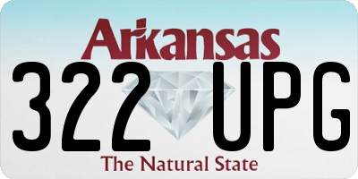 AR license plate 322UPG
