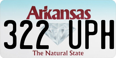 AR license plate 322UPH