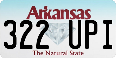 AR license plate 322UPI
