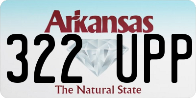 AR license plate 322UPP