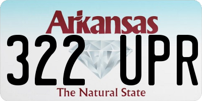 AR license plate 322UPR