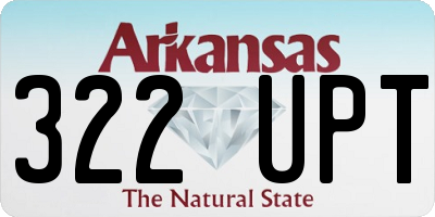 AR license plate 322UPT