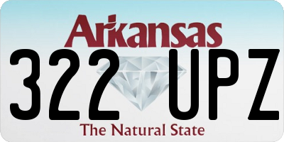 AR license plate 322UPZ