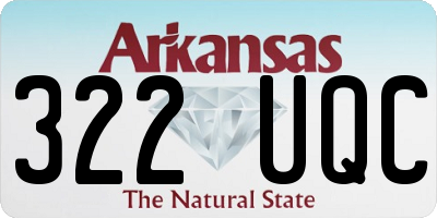 AR license plate 322UQC