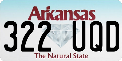 AR license plate 322UQD