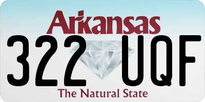 AR license plate 322UQF