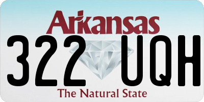AR license plate 322UQH
