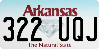 AR license plate 322UQJ