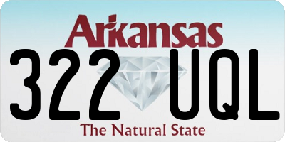 AR license plate 322UQL