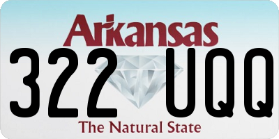 AR license plate 322UQQ