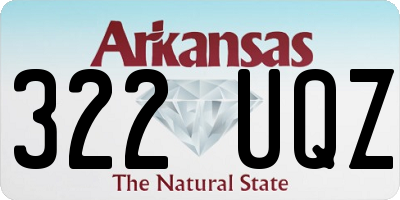 AR license plate 322UQZ