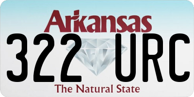 AR license plate 322URC