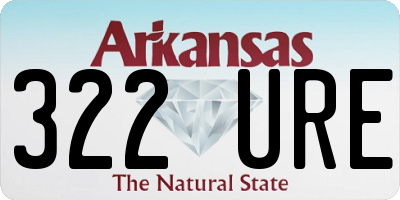 AR license plate 322URE