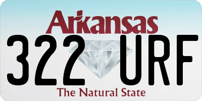 AR license plate 322URF