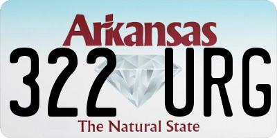 AR license plate 322URG
