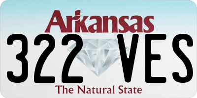 AR license plate 322VES