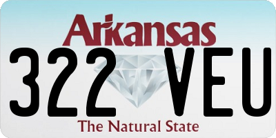 AR license plate 322VEU