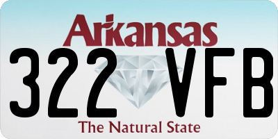 AR license plate 322VFB