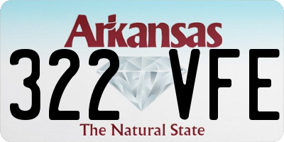AR license plate 322VFE