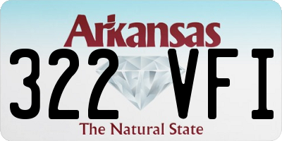 AR license plate 322VFI
