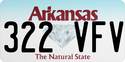 AR license plate 322VFV