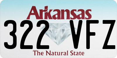AR license plate 322VFZ