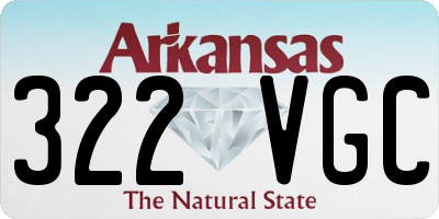 AR license plate 322VGC