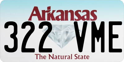 AR license plate 322VME