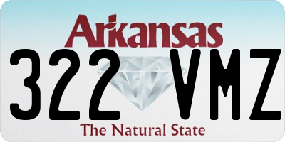 AR license plate 322VMZ