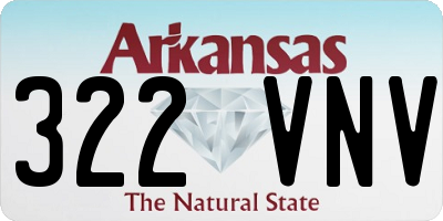 AR license plate 322VNV