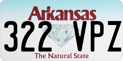 AR license plate 322VPZ