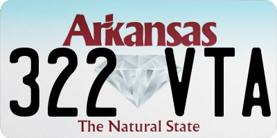 AR license plate 322VTA