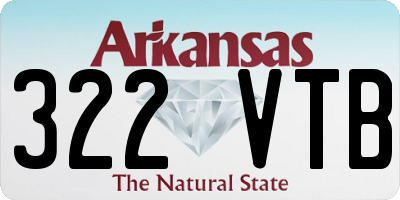AR license plate 322VTB