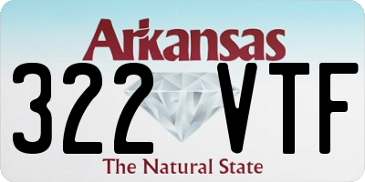 AR license plate 322VTF