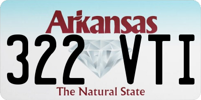 AR license plate 322VTI